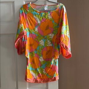 Trina Turk Multicolor Floral Swim Coverup